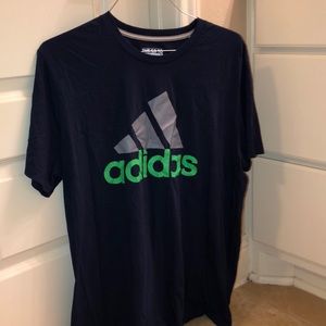 Blue, Gray and Green Adidas Shirt